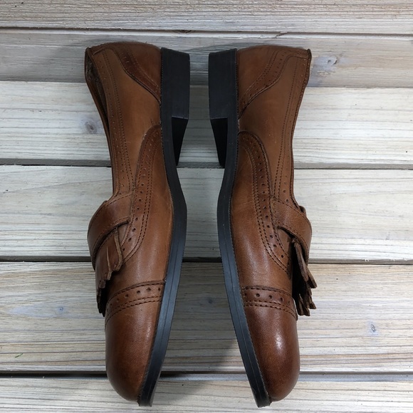 The Leather Collection Loafers - Size 6 1/2 - Picture 3 of 9